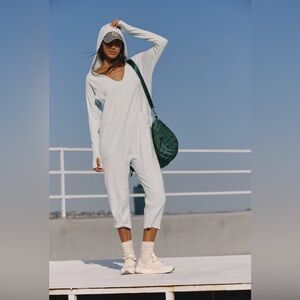 Free People Movement Hot Shot Long Sleeve Onesie Artic Snow